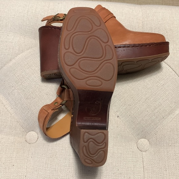 BORN Women’s Hudson’s Comfort Slingback Clogs Cognac SZ 8 Western Boho Academia - Picture 9 of 15